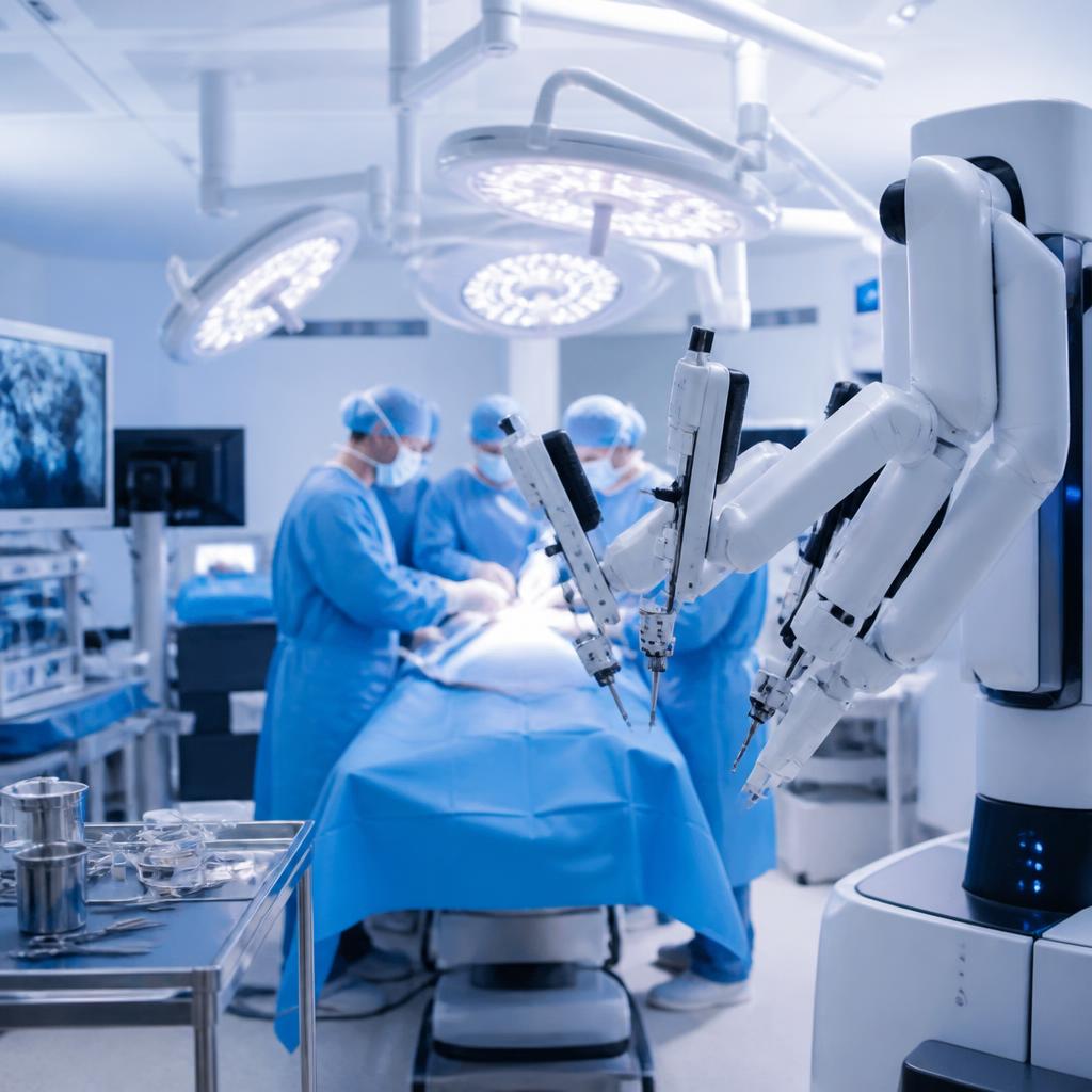 Advanced robotic surgery theatre at top Indian hospital